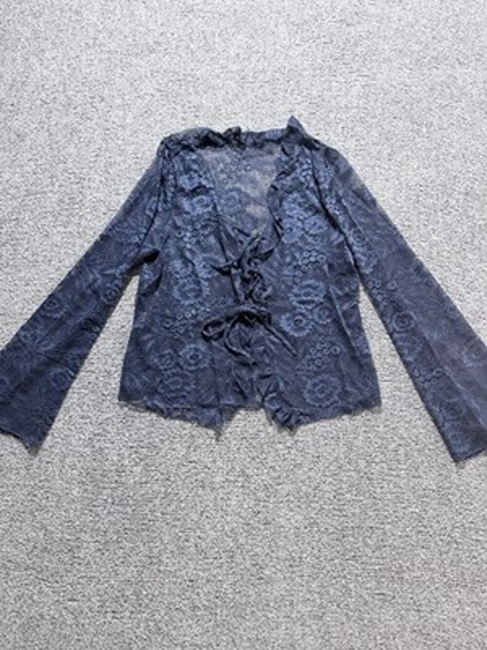 Women’s Wimsigoth, Fairycore, Y2K Grunge, Coquette, Bell Sleeves, Cardigan New
